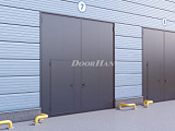 Промышленные распашные ворота Doorhan с сендвич-панелью 3600x3000